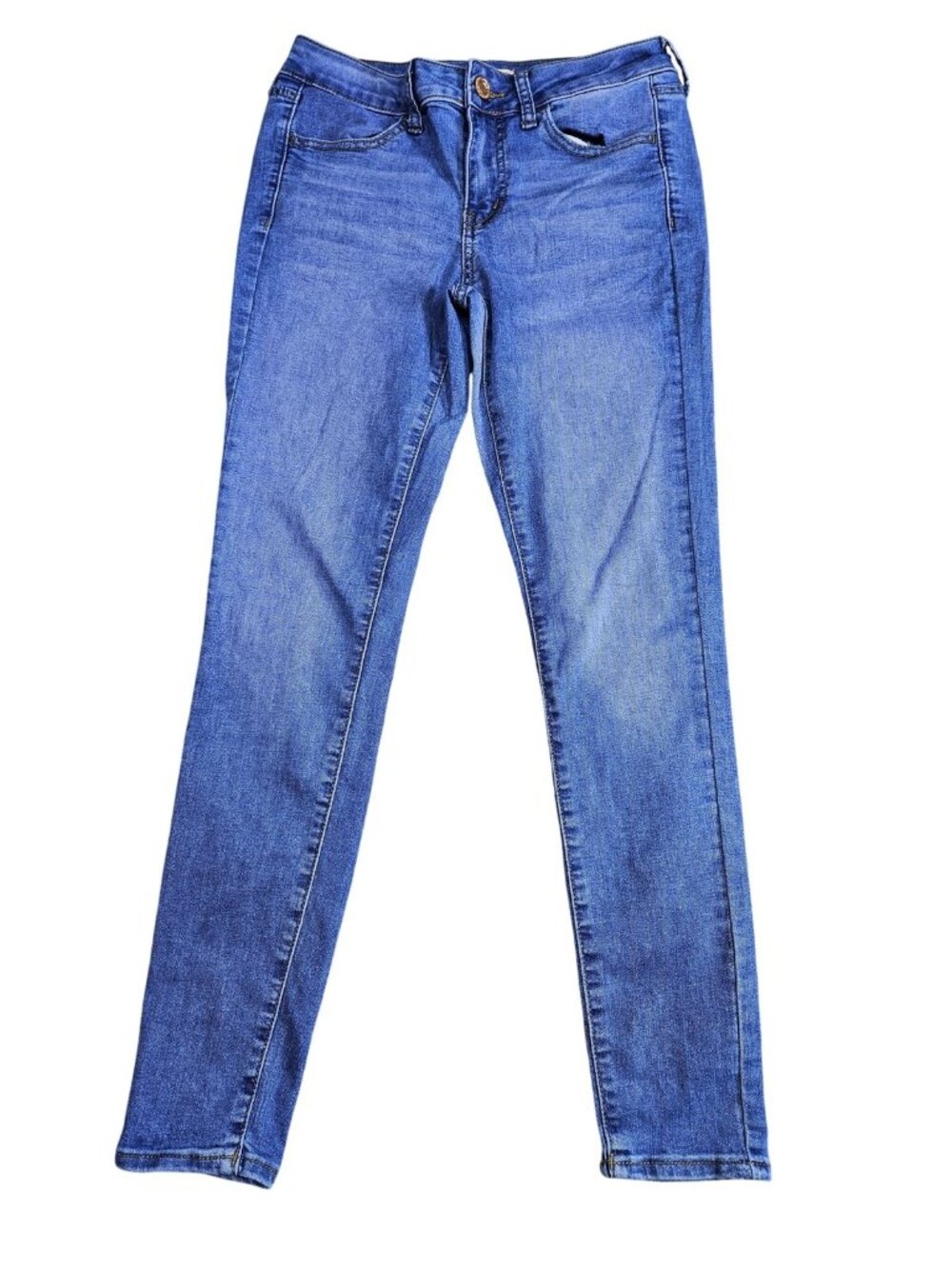 SO Low Rise Jegging Jeans Juniors 7 Blue Med Wash Stretch Denim Skinny Fit